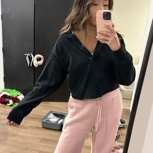 Aerie Cropped Pullover Sweatshirt